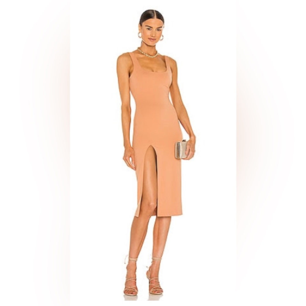 NBD Thom MIDI Dress Size Small in Nude